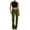 Green, variant on Kaemgyyd Jeans for Women Casual Fashion Low Rise Stretch Denim Pants Trendy Button Wide Leg Trousers with Pockets
