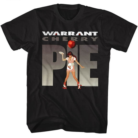 Warrant Cherry Pie Black Adult T-Shirt
