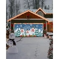 thumbnail image 4 of Christmas Garage Door Banner Cover 6 x 13 ft, Merry Christmas Xmas Tree Snowman Winter Snow Blue Christmas Garage Door Decorations Holiday Christmas Backdrop Decor for Winter New Year Xmas Party, 4 of 6