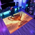 thumbnail image 3 of Sports Trophy Area Rugs, Victory Theme Carpet, Washable Non Slip Low Pile Soft Rug for Bedroom Living Room Decor Mat 4ftx5ft, 3 of 8