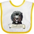 thumbnail image 3 of Inktastic Wb Black Doodle Boys or Girls Baby Bib, 3 of 4
