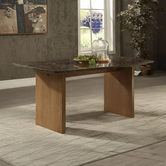 Jaramillo Natural Marble Top & Natural Dining Table