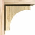 thumbnail image 3 of 6"W x 8"D x 8"H Huntington Rough Sawn Corbel w/Backplate, Douglas Fir, 3 of 9