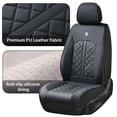 thumbnail image 2 of 2017 for Hyundai Accent Car Seat Cover, Waterproof PU Leather 5 Piece Full Set Non-slip Beautify Interior, Black Car Seat Covers, Pet Car Seat Covers, 2 of 9