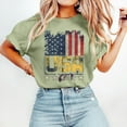 thumbnail image 3 of Raeneomay Oversized T Shirts for Women Fashion Independence Day Printed Short Sleeved Round Neck T-Shirt Top, 3 of 5
