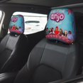 thumbnail image 2 of Carinha de Anjo Funda Protectora Universal para Reposacabezas de Coche, Funda Elástica para Reposacabezas de Asiento de Auto, Funda de Tela Antipolvo, Accesorios de Interior 2 Piezas, 2 of 6