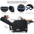 thumbnail image 4 of Giantex Fauteuil Inclinable, Sofa Inclinable de Massage Sofa Simple Siège de Cinéma Maison Fauteuil de Lecture, Bleu, 4 of 7
