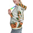 thumbnail image 2 of Wukai Gnome Holding A Pumpkin Print Womens Hoodies Fleece Sweatshirts Long Sleeve Sweaters Pullover Fall Outfits Winter Clothes-Large, 2 of 7
