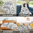 thumbnail image 2 of Yayeee Throw Blanket for Couch Soft Warm 60" x 80" Sofa Chair Bed Decoration, Rainbows Clouds, 2 of 7