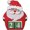 Santa Claus, variant on Jiibva Christmas Advent Calendar Countdown Calendar Blocks Number Date Wooden Blocks Desk Calendar Decoration for Home Office Christmas Decoration