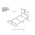 thumbnail image 5 of Leo & Lacey Madison Lit Plateforme Simple en Bois avec Pied de Lit Assorti, Blanc, 5 of 5