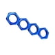 thumbnail image 4 of 4 tuercas hexagonales para rueda Arrma 6S Notorious Karton HSP 1:7 1:8, actualización de coche de control remoto Azul, 4 of 5