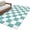 Blue, variant on Burnt Orange Checkered Kitchen Runner Rug 2.7x5 Washable Runners for Hallway Non Slip Geometric Orange Buffalo Plaid Large Area Rug Indoor Floor Carpet for Bathroom Entryway Bedroom Living Room