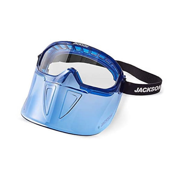 1PK Jackson Safety 21000 GPL500 Premium Goggle with Detachable Face Shield, Blue