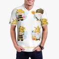 thumbnail image 1 of Fotbe Gnomes Honey Bee Camiseta Polo de Golf para Hombre con Estampado – Camisa Deportiva Transpirable con Cuello Abotonado-Medium, 1 of 6