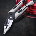 thumbnail image 3 of Alicates para pelar cables de alambre antideslizantes Pinza para prensar Pelacables portátil Terminal Crimper Acero de aleación multifuncional 9 pulgadas 5 en 1 Tipo 4 kenally TO000956-04, 3 of 7