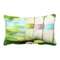 thumbnail image 1 of EREHome Art Easter Eggs Hanging On Fence Pillow Case Cover Set 20x30 Inch, 1 of 1