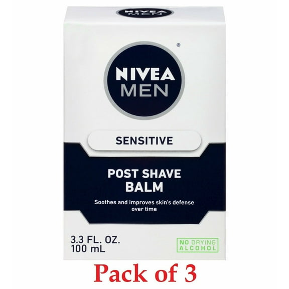 Nivea Men Sensitive After Shave Balm 3.3 oz. 3-Pack