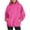 Hot Pink, variant on BLTIBY 2024 Hoodies Sweatshirts for Women Autumn Winter Long Sleeve Solid Colour Pullover Shirts Tops Loose Casual Soft Comfortable Red S