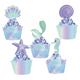 thumbnail image 1 of Decoración de mesa de postres de 20 piezas con borde de pastel para hornear, letrero con borde de pastel enchufable, 1 of 5
