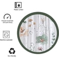 thumbnail image 5 of Decoreagy Stall 36x72in Shower Curtain,Watercolor Floral Shower Curtain Sets,Sage Green Orange Flowers Bathroom Curtains,Modern Minimalist  Bath Curtain, Waterproof Fabric with Hooks, 5 of 15