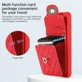 thumbnail image 4 of Phone Case for Samsung Galaxy S21 Plus S21+ 5G Wallet Cover with Credit Card Holder Shoulder Crossbody Strap Long Lanyard Leather Cell Accessories S21+5G S21plus 21S + S 21 21+ G5 Women Red, 4 of 15
