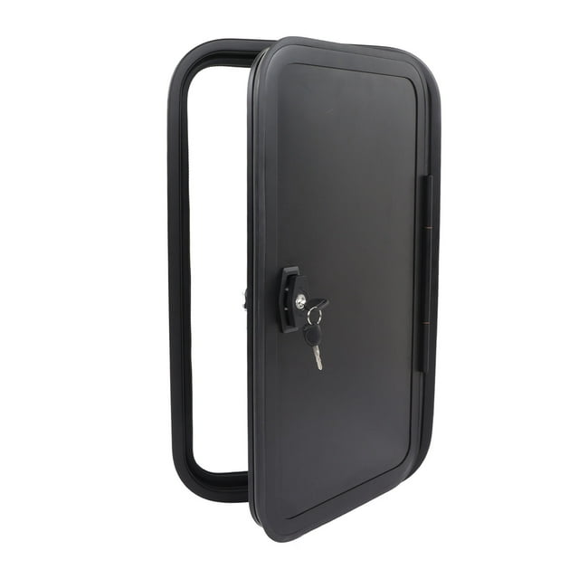 RV Storage Baggage Door with Flat Lock Keys Heavy Duty UV Protection RV Camper Hatch Door