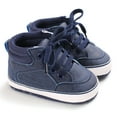 thumbnail image 4 of Gyratedream 0-18M Baby Boys Girls Suede PU Leather Moccasins Soft Sole High-Top Shoes, 4 of 8