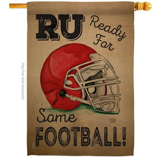 Ornament Collection H191190-BO Ready for Some Football Sports 28 x 40 in. Double-Sided Decorative Vertical House Flags Decoration Banner Garden Yard Gift