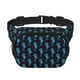 thumbnail image 1 of Fotbe Blue Seahorse Cangurera Cuadrada con Estampado de Doble Capa, Bolsa de Cintura Ajustable Mini para Hombres y Mujeres, 1 of 9