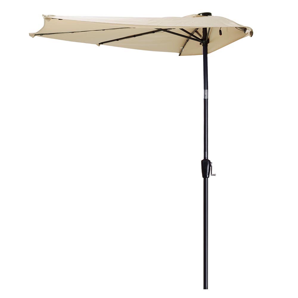 Yescom 10ft Led Solar Power Patio Half Umbrella Outdoor Yard Market Commercial Wall Window Parasol Walmart Com Walmart Com