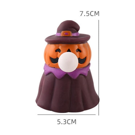 LJMsdf Halloween Squishy Desk Decor - Witch, Ghost & Monster Figures with Bubble Design, Soft Pinchable Ornaments for Office & Party Table