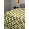 thumbnail image 2 of Floral Down Alternative Comforter, Hand Drawn Blossom Pattern with Featured Eastern Lines and Curved Stripes, Microfiber Quilt for All Season, 5 Sizes, Black White, by Ambesonne, 2 of 3