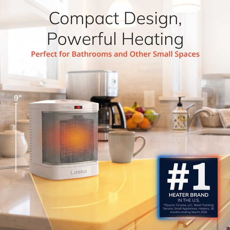 Lasko Ceramic Bathroom Space Heater, 1500W photo 2
