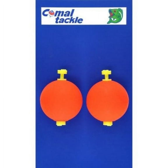Comal Tackle 1.50" Round Snap-On Float, Red, 2 ct