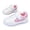 Pink, variant on Dakaela 4-12YGirls Running Shoes Sweet Heart Pattern Soft Breathable Comfortable Casual Flat Fashion Sneakers with Hook and Loop