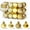 Gold, variant on Dvruxg Mini Christmas Tree Ball Ornaments, 24 Pcs Shatterproof Satin Shiny and Glitter Bulb Christmas Ornaments(Silver)
