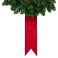 thumbnail image 3 of Northlight Set of 3 Wreaths on Red Ribbon Hanging Christmas Decoration, 6.5', 3 of 3