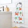 thumbnail image 5 of Crab Coconut Tree Pattern Bath Towel 100% Cotton Soft Thick High Absorbency Hand Face Towel Single Pack 16x28in, 5 of 7