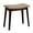 Black A, variant on Small Vanity Stool Leather Foot Stool Ottoman With Wood Legs Small Sofa Foot Rest Under Desk Extra Seating For Living Room, Bedroom, Kitchen