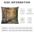 thumbnail image 5 of YINGXI  Colorful Decorative Pillow Covers, Winter Landscape with River Bridge Oil Painting Double Sided Square Throw Pillow Covers Sofa Decorative Pillowcase Cushion 12x12in, 5 of 5