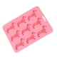 thumbnail image 5 of Molde de silicona para cubitos de hielo con forma de perro, color rosa, 5 of 7