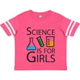 thumbnail image 3 of Inktastic Science is for Girls Girls Toddler T-Shirt, 3 of 5