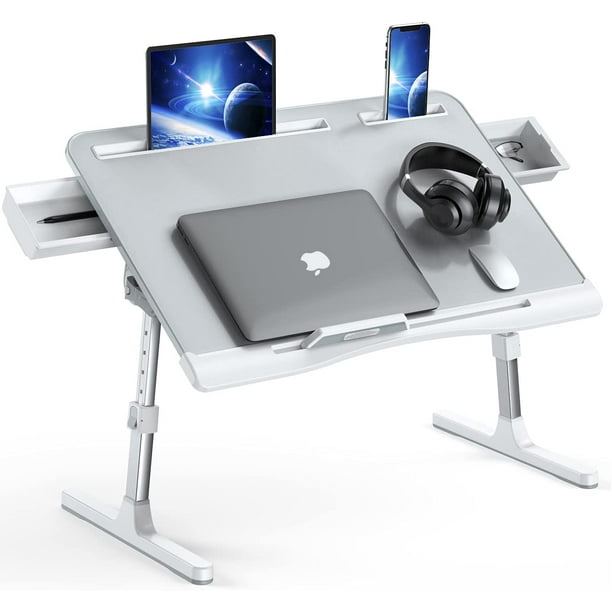Support PC Table Ordinateur Portable Tablette Table de Lit Pliable