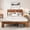 Dark Brown, variant on CARZZI LIFE Full Wood Platform Bed Frame with Storage Headboard, Brown Rustic Bedframe with LED Light and Charging Station, Metal Slats Support, Noise Free, No Box Spring Needed (Black, Full)