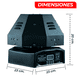 thumbnail image 5 of Cabeza Haz Laser Azul 200 Mw Y 16 Led Rgb 5w Smr Pro Komex Dmx, 5 of 5