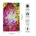 thumbnail image 2 of Fotbe Colorful Tie Dye Stained Glass 3 Toalla Premium con Patrón, Toalla de Microfibra de Secado Rápido, Ligera y Altamente Absorbente (27.5x16in), Ideal para Uso Diario, 2 of 6