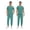 42167-Blueish Green, variant on Doctor Work Surgical Scrubs Set Medical Nursing Uniforms Unisex Medical Scrubs with Pockets
