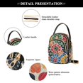 thumbnail image 4 of FORMRS Crossbody Bag for Women Quilted Travel Shoulder Cell Phone Purse with Chain Strap Handbag, Dark Floral, 4 of 7