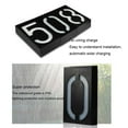 thumbnail image 2 of Justharion Number Solar Doorplate Sign Light Large Unplugged Villa Lamp Lighting Led Ornaments Landscape Evening House Plate Number 4, 2 of 6